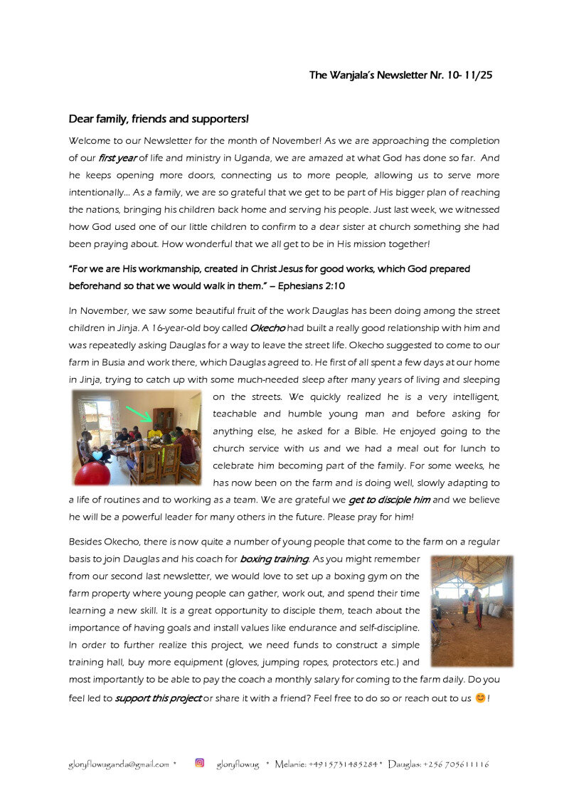 Our current newsletter